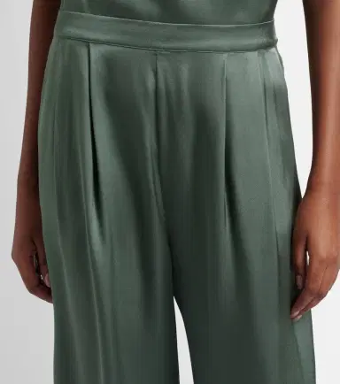 Asceno Isola pleated silk twill wide-leg pants | Thumbnail 4 Asceno Isola pleated silk twill wide-leg pants | Thumbnail 4