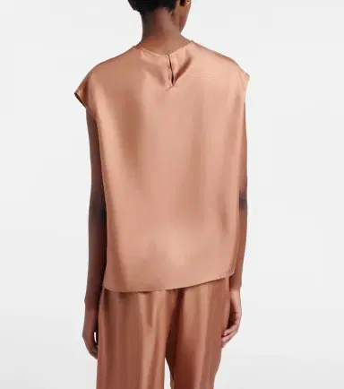 Asceno Dasha silk twill top | Thumbnail 3 Asceno Dasha silk twill top | Thumbnail 3