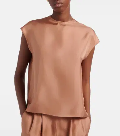 Asceno Dasha silk twill top | Thumbnail 4 Asceno Dasha silk twill top | Thumbnail 4