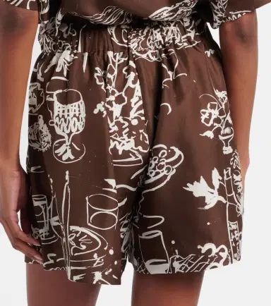 Asceno Zurich printed silk twill shorts | Thumbnail 5 Asceno Zurich printed silk twill shorts | Thumbnail 5