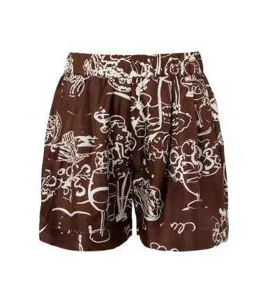 Asceno Zurich printed silk twill shorts | Thumbnail 1 Asceno Zurich printed silk twill shorts | Thumbnail 1