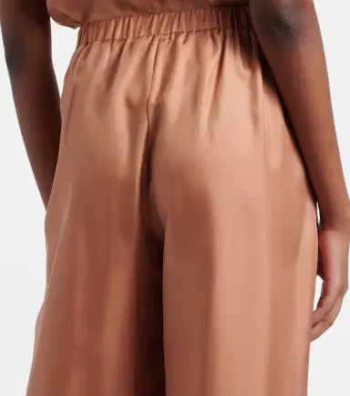Asceno Isola pleated silk twill wide-leg pants | Thumbnail 6 Asceno Isola pleated silk twill wide-leg pants | Thumbnail 6