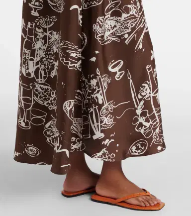 Asceno Napoli printed silk twill maxi dress | Thumbnail 2 Asceno Napoli printed silk twill maxi dress | Thumbnail 2