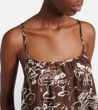 Asceno Napoli printed silk twill maxi dress | Thumbnail 5 Asceno Napoli printed silk twill maxi dress | Thumbnail 5