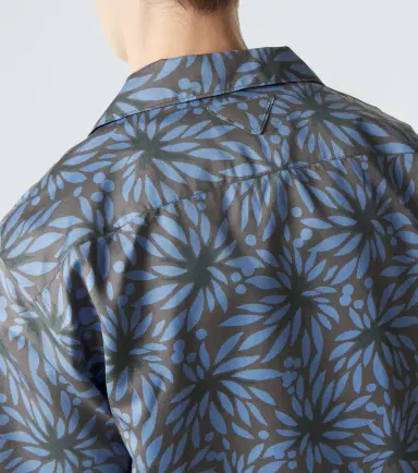 Prada Printed cotton and silk bowling shirt | Thumbnail 4 Prada Printed cotton and silk bowling shirt | Thumbnail 4