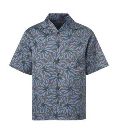 Prada Printed cotton and silk bowling shirt | Thumbnail 1 Prada Printed cotton and silk bowling shirt | Thumbnail 1