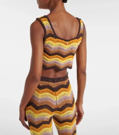 Bananhot Kim crochet cotton-blend crop top | Thumbnail 3 Bananhot Kim crochet cotton-blend crop top | Thumbnail 3