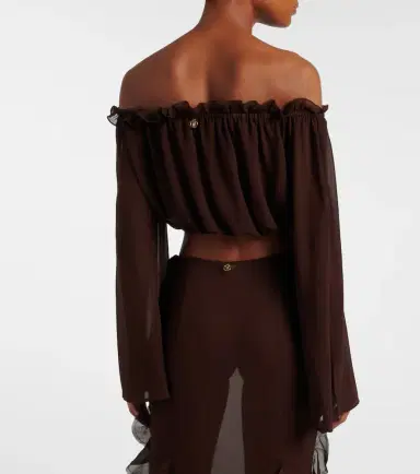 Bananhot Ora off-shoulder crop top | Thumbnail 4 Bananhot Ora off-shoulder crop top | Thumbnail 4