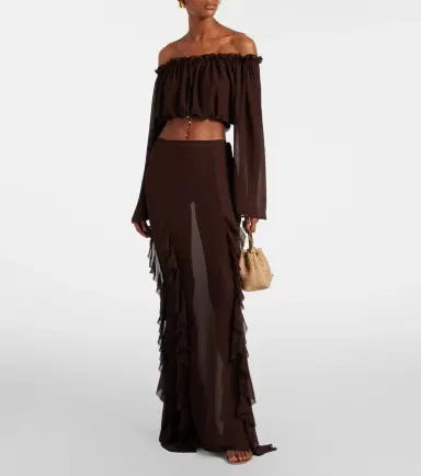 Bananhot Ora off-shoulder crop top | Thumbnail 5 Bananhot Ora off-shoulder crop top | Thumbnail 5