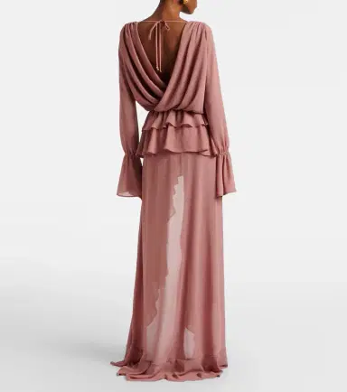 Bananhot Giselle asymmetric tiered maxi dress | Thumbnail 5 Bananhot Giselle asymmetric tiered maxi dress | Thumbnail 5
