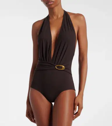 Karla Colletto Solid halterneck swimsuit | Thumbnail 3 Karla Colletto Solid halterneck swimsuit | Thumbnail 3
