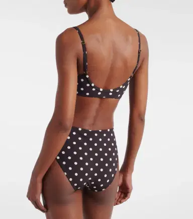Karla Colletto Floral-appliqué polka-dot bikini top | Thumbnail 3 Karla Colletto Floral-appliqué polka-dot bikini top | Thumbnail 3