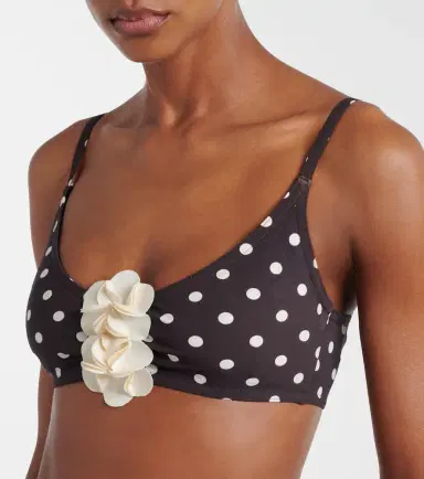 Karla Colletto Floral-appliqué polka-dot bikini top | Thumbnail 4 Karla Colletto Floral-appliqué polka-dot bikini top | Thumbnail 4