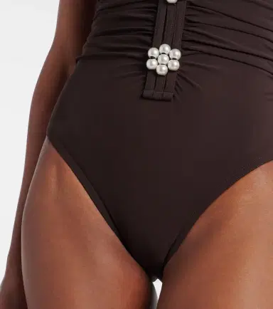 Karla Colletto Maya embellished bandeau swimsuit | Thumbnail 4 Karla Colletto Maya embellished bandeau swimsuit | Thumbnail 4