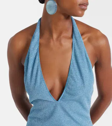 Oséree Oséree Lumière halterneck maxi dress | Thumbnail 6 Oséree Oséree Lumière halterneck maxi dress | Thumbnail 6
