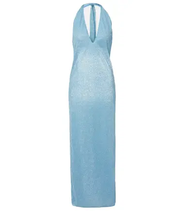 Oséree Oséree Lumière halterneck maxi dress | Thumbnail 1 Oséree Oséree Lumière halterneck maxi dress | Thumbnail 1