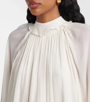 Poupette St Barth Dina ruffled chiffon minidress | Thumbnail 5 Poupette St Barth Dina ruffled chiffon minidress | Thumbnail 5