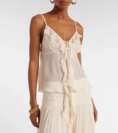 Poupette St Barth Camille ruffled camisole | Thumbnail 2 Poupette St Barth Camille ruffled camisole | Thumbnail 2