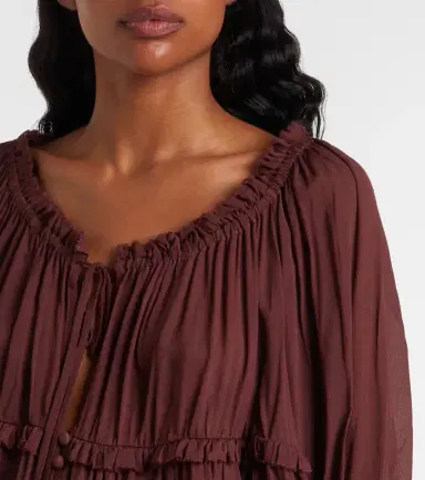 Poupette St Barth Moon ruffled blouse | Thumbnail 4 Poupette St Barth Moon ruffled blouse | Thumbnail 4