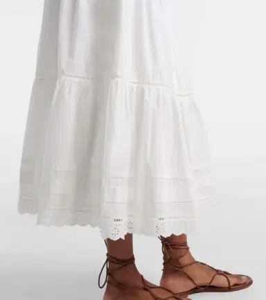 Poupette St Barth Ines broderie anglaise midi skirt | Thumbnail 2 Poupette St Barth Ines broderie anglaise midi skirt | Thumbnail 2