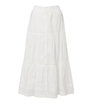 Poupette St Barth Ines broderie anglaise midi skirt | Thumbnail 1 Poupette St Barth Ines broderie anglaise midi skirt | Thumbnail 1