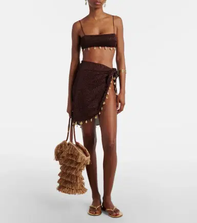 Oséree Oséree Lumière embellished beach cover-up | Thumbnail 2 Oséree Oséree Lumière embellished beach cover-up | Thumbnail 2