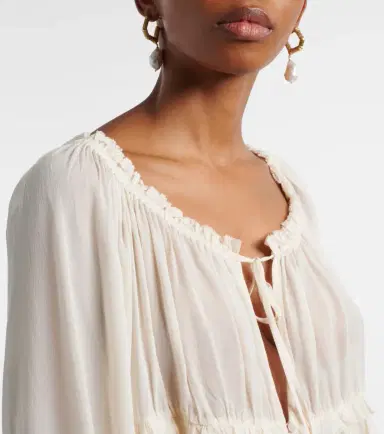 Poupette St Barth Moon ruffled blouse | Thumbnail 6 Poupette St Barth Moon ruffled blouse | Thumbnail 6