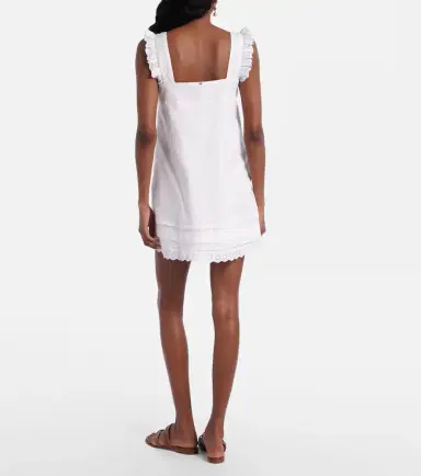 Poupette St Barth Livy ruffled cotton minidress | Thumbnail 4 Poupette St Barth Livy ruffled cotton minidress | Thumbnail 4