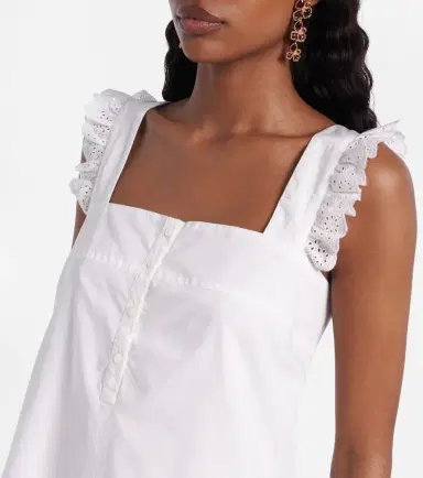 Poupette St Barth Livy ruffled cotton minidress | Thumbnail 5 Poupette St Barth Livy ruffled cotton minidress | Thumbnail 5