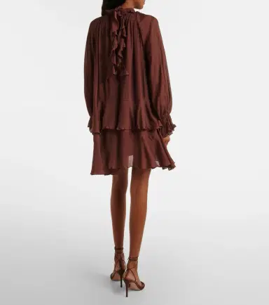 Poupette St Barth Dina ruffled minidress | Thumbnail 5 Poupette St Barth Dina ruffled minidress | Thumbnail 5