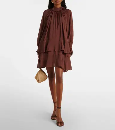 Poupette St Barth Dina ruffled minidress | Thumbnail 6 Poupette St Barth Dina ruffled minidress | Thumbnail 6