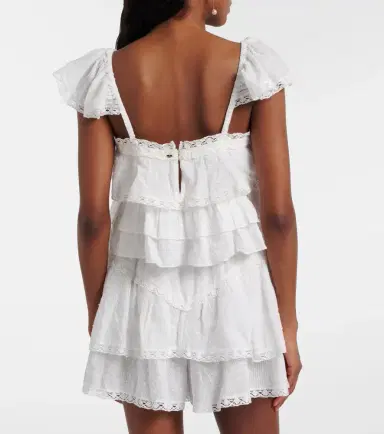 Poupette St Barth Anya ruffled cotton top | Thumbnail 5 Poupette St Barth Anya ruffled cotton top | Thumbnail 5