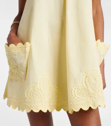 Juliet Dunn Embroidered cotton poplin minidress | Thumbnail 2 Juliet Dunn Embroidered cotton poplin minidress | Thumbnail 2