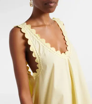 Juliet Dunn Embroidered cotton poplin minidress | Thumbnail 3 Juliet Dunn Embroidered cotton poplin minidress | Thumbnail 3