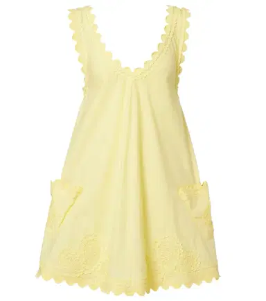 Juliet Dunn Embroidered cotton poplin minidress | Thumbnail 1 Juliet Dunn Embroidered cotton poplin minidress | Thumbnail 1