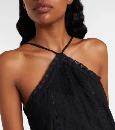 Poupette St Barth Nora crochet-trimmed cotton minidress | Thumbnail 2 Poupette St Barth Nora crochet-trimmed cotton minidress | Thumbnail 2