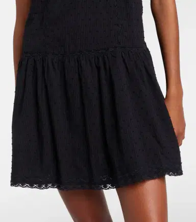 Poupette St Barth Nora crochet-trimmed cotton minidress | Thumbnail 4 Poupette St Barth Nora crochet-trimmed cotton minidress | Thumbnail 4
