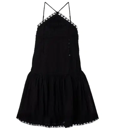 Poupette St Barth Nora crochet-trimmed cotton minidress | Thumbnail 1 Poupette St Barth Nora crochet-trimmed cotton minidress | Thumbnail 1