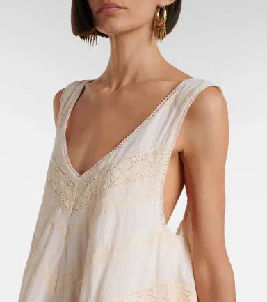 Juliet Dunn Crochet-trimmed cotton minidress | Thumbnail 4 Juliet Dunn Crochet-trimmed cotton minidress | Thumbnail 4