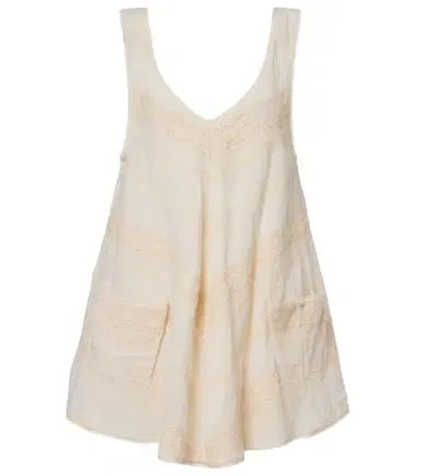 Juliet Dunn Crochet-trimmed cotton minidress | Thumbnail 1 Juliet Dunn Crochet-trimmed cotton minidress | Thumbnail 1