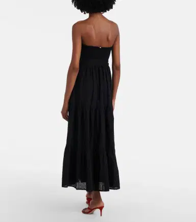 Poupette St Barth Thelma strapless cotton maxi dress | Thumbnail 2 Poupette St Barth Thelma strapless cotton maxi dress | Thumbnail 2