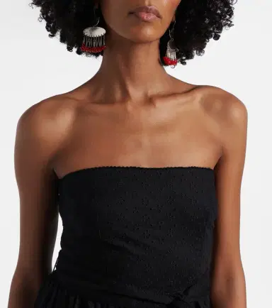 Poupette St Barth Thelma strapless cotton maxi dress | Thumbnail 6 Poupette St Barth Thelma strapless cotton maxi dress | Thumbnail 6
