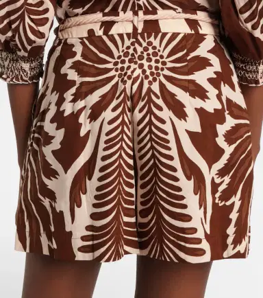 Poupette St Barth Chantal printed belted cotton shorts | Thumbnail 2 Poupette St Barth Chantal printed belted cotton shorts | Thumbnail 2