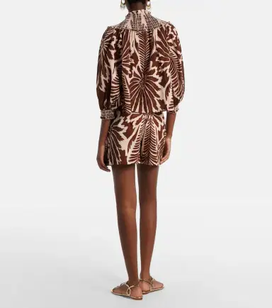 Poupette St Barth Chantal printed belted cotton shorts | Thumbnail 3 Poupette St Barth Chantal printed belted cotton shorts | Thumbnail 3