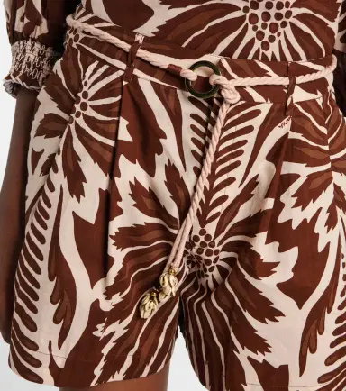 Poupette St Barth Chantal printed belted cotton shorts | Thumbnail 4 Poupette St Barth Chantal printed belted cotton shorts | Thumbnail 4