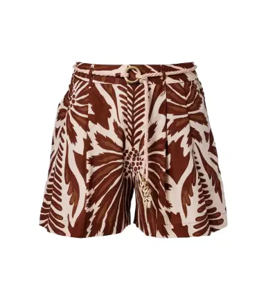 Poupette St Barth Chantal printed belted cotton shorts | Thumbnail 1 Poupette St Barth Chantal printed belted cotton shorts | Thumbnail 1