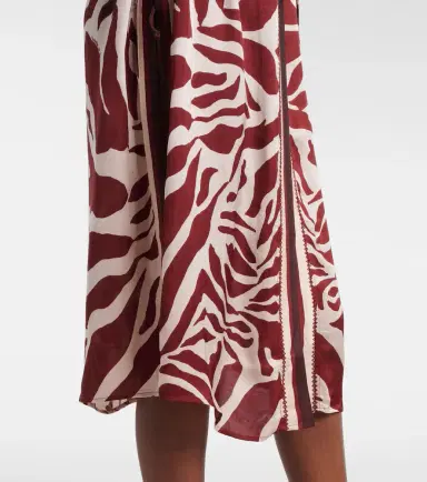 Poupette St Barth Erica printed satin kaftan | Thumbnail 2 Poupette St Barth Erica printed satin kaftan | Thumbnail 2