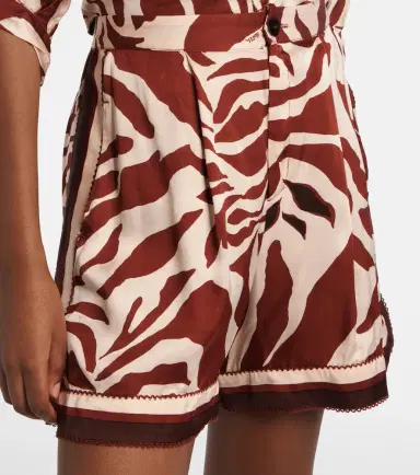 Poupette St Barth Isabelle printed satin shorts | Thumbnail 4 Poupette St Barth Isabelle printed satin shorts | Thumbnail 4