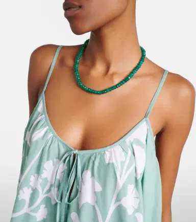 Juliet Dunn Floral scalloped cotton minidress | Thumbnail 4 Juliet Dunn Floral scalloped cotton minidress | Thumbnail 4