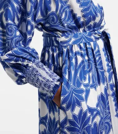 Poupette St Barth Kristen printed satin maxi dress | Thumbnail 2 Poupette St Barth Kristen printed satin maxi dress | Thumbnail 2